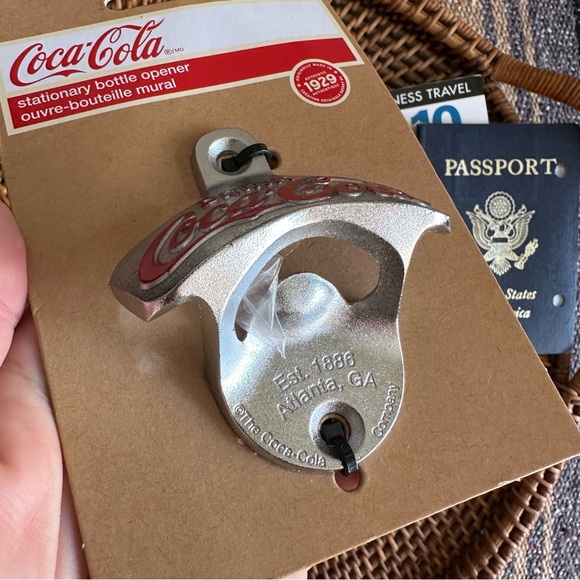 Coca Cola Stationary Walk Hanging Metal Bottle Opener New in Package - Picture 5 of 5